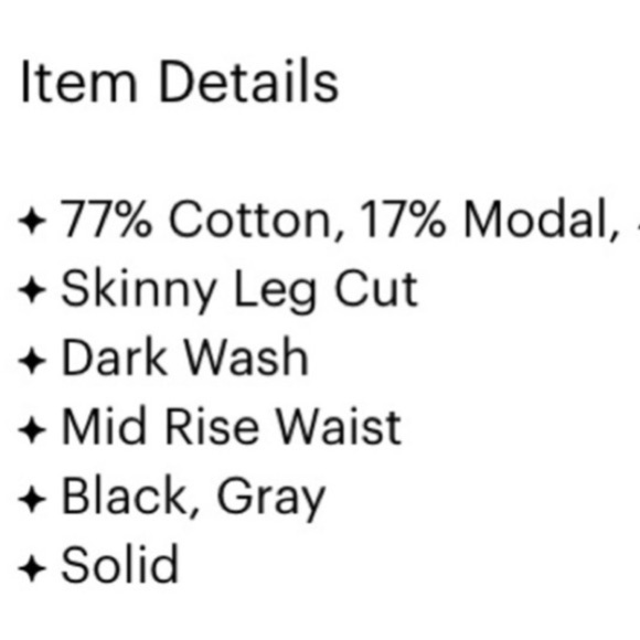 NWT EVERLANE Skinny Mid Rise Black Jeans - Picture 11 of 11